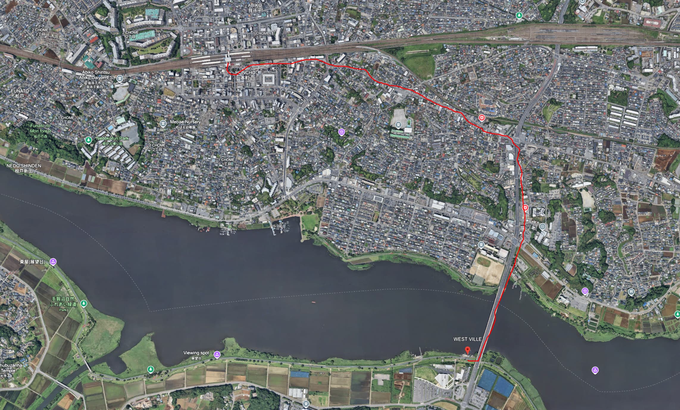 乘坐 bus 从从我孫子駅(南口)到道の駅沼南前