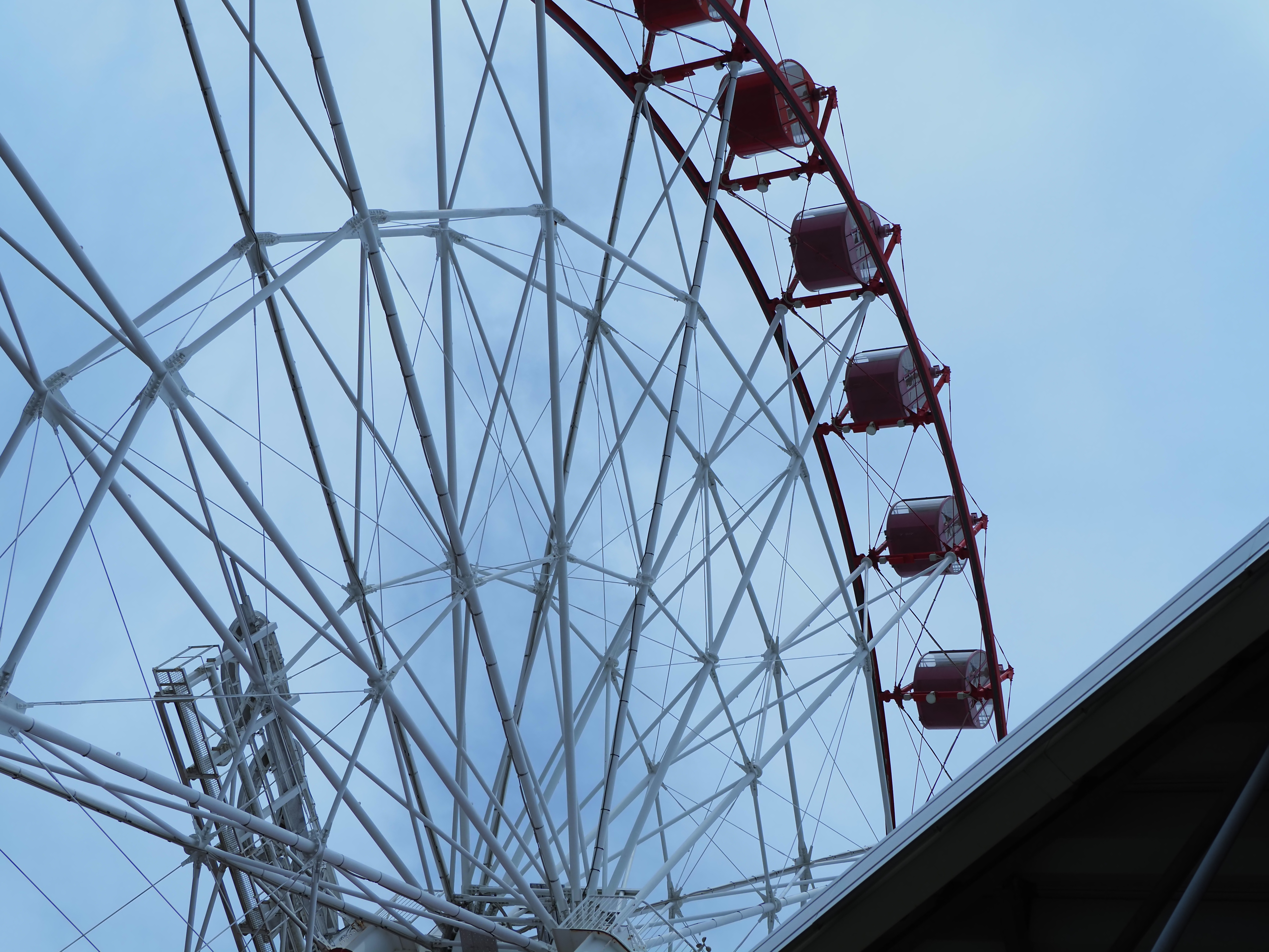 近处观察摩天轮