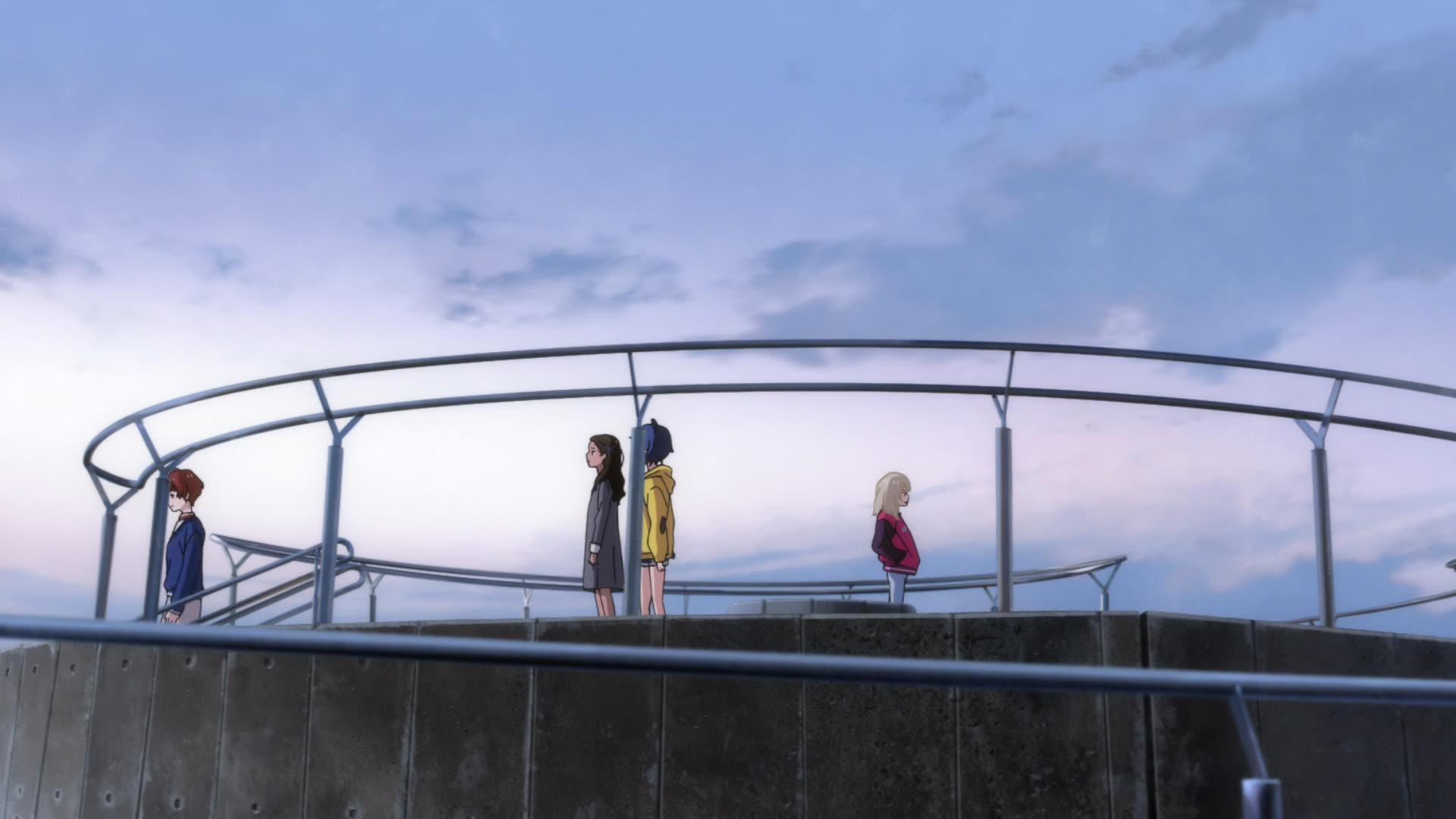 12 集中,主角们在古墳型展望山顶